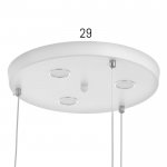 Люстра "Гнездо" LED 98Вт 3000К - 6000К белый 40х40х24 см