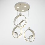 Люстра "Гнездо" LED 98Вт 3000К - 6000К белый 40х40х24 см