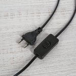 Торшер "Техно" 1x60Вт E27 черный хром 46х27х174 см