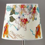 Лампа настольная "Хрустальный цветок" 1x60Вт E27 хром 25х25х42 см.