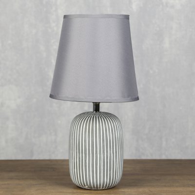 Лампа настольная "Антураж" 1x40Вт Е14 серый 17х17х33 см.
