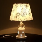 Лампа настольная "Творчество" 1x60Вт E27 белый низ подсветка 23х23х40 см