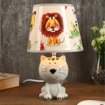 Светильник детский керамика "Котенок" 1x40Вт E14 20х20х32 см.