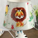 Светильник детский керамика "Зебра" 1x40Вт E14 20х20х32 см.