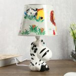 Светильник детский керамика "Зебра" 1x40Вт E14 20х20х32 см.