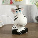 Светильник детский керамика "Зебра" 1x40Вт E14 20х20х32 см.