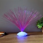 Светильник оптоволоконный "Веер" на подставке 32 см МИКС + ЗАПЧАСТЬ