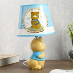 Лампа настольная "Мишка в кепке" 1хЕ14 40Вт 20х20х34см.