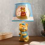 Лампа настольная "Мишка в кепке" 1хЕ14 40Вт 20х20х34см.