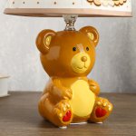 Лампа настольная "Мишка коричневый" 1хЕ14 40Вт  20х20х32см.