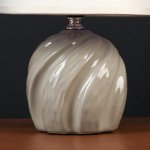 Лампа настольная керамика "Кадди" 1хE14 40Вт серый 18х18х27 см.