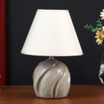 Лампа настольная керамика "Кадди" 1хE14 40Вт серый 18х18х27 см.