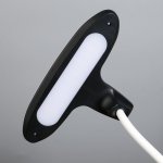 Лампа настольная "Пронто" 2 режима LED 7Вт 3000-6000К белый-черный 13х15х38 см.