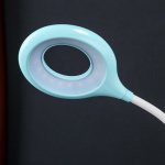 Лампа настольная-ночник "Радостный мишка" LED 5Вт голубой 14х18х41 см.