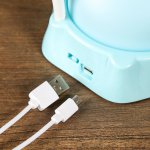 Лампа настольная-ночник "Радостный мишка" LED 5Вт голубой 14х18х41 см.