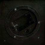 Ночник с эффектом огня "Колибри" 21хLED черный 13,5х13,5х38 см.