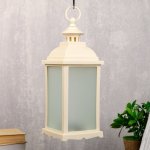 Ночник с эффектом огня "Пламя" 21хLED белый 13,5х13,5х38 см.