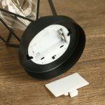 Ночник "Квадрат" LED 3AA черный 13х13х16,5 см.