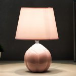 Лампа настольная "Бутон" Е27 1х40Вт светло-розовый 20х20х30 см