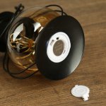 Ночник настольный "Фонарь" LED черный 11,5х11,5х20 см.