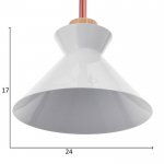 Светильник "Мирелла" 1х60Вт Е27 белый 27х27х19 см.