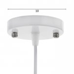 Светильник "Мирелла" 1х60Вт Е27 белый 27х27х19 см.