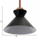 Светильник "Мирелла" 1х60Вт Е27 черный 27х27х19 см.