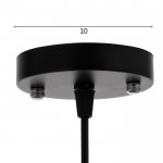 Светильник "Мирелла" 1х60Вт Е27 черный 27х27х19 см.