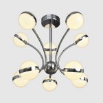 Люстра "Артена" LED 70Вт хром 80х80х63 см.