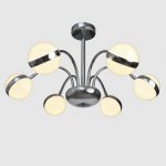 Люстра "Артена" LED 42Вт хром 60х60х42 см.