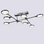 Люстра "Пунто" 8хLED 56Вт хром 120х85х17 см.