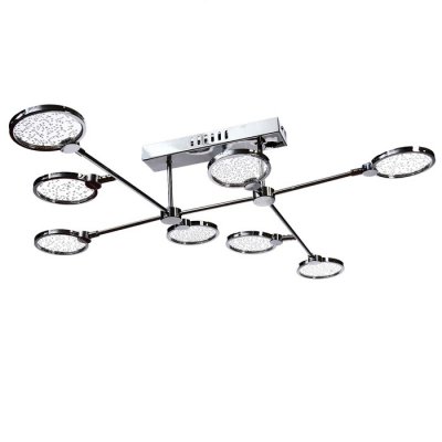 Люстра "Пунто" 8хLED 56Вт хром 120х85х17 см.