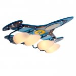 Люстра "Штурмовик" 4x40Вт E14+10Вт LED 67,5х60х17 см.