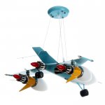 Люстра "Перехватчик" 2x40Вт E27+2х40Вт E14 74х59х79 см.