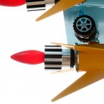 Люстра "Перехватчик" 2x40Вт E27+2х40Вт E14 74х59х79 см.