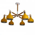 Люстра "Канди" 6x40Вт E27 желтый 75х75х64 см.