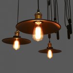 Люстра "Кандела" 5х40Вт E27 черный 118х118х129 см.