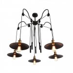 Люстра "Кандела" 5х40Вт E27 черный 118х118х129 см.