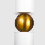 Светильник "Элит" 1хЕ14 40Вт белый-золото 6х6х130 см.