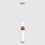 Светильник "Элит" 1хЕ14 40Вт белый-золото 6х6х130 см.