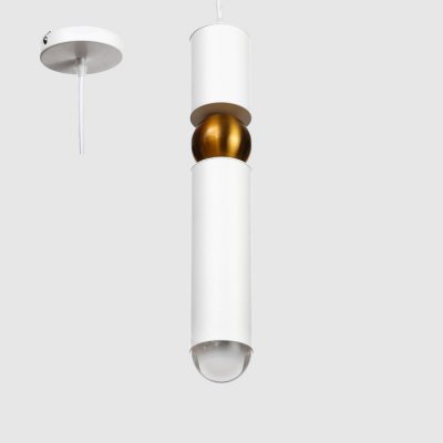 Светильник Светильник "Элит" 1хЕ14 40Вт белый-золото 6х6х130 см.