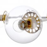 Люстра "Даллас" 6х40Вт E27 белый-золото 83х83х35 см.