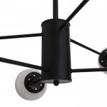 Люстра "Баренса" 6х40Вт E27 черный 86х86х70 см.