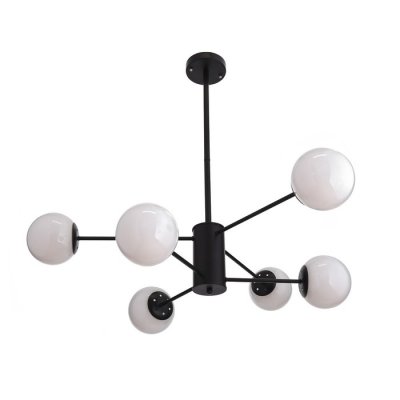 Люстра Люстра "Баренса" 6х40Вт E27 черный 86х86х70 см.