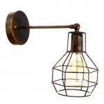 Бра "Одри" 1х40Вт E27 черный-золото 20x15x20 см.