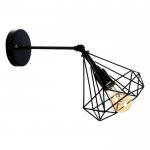 Бра "Блум" 1х40Вт E27 черный 25x20x25 см.