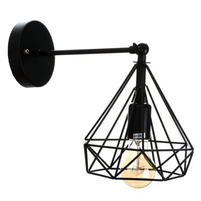 Бра Бра "Блум" 1х40Вт E27 черный 25x20x25 см.