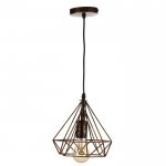 Светильник "Блум" 1х40Вт E27 черный-золото 25x20x100 см.