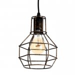 Светильник "Одри" 1х40Вт E27 черный-золото 20x15x100 см.