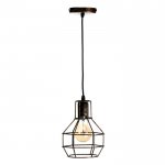 Светильник "Одри" 1х40Вт E27 черный-золото 20x15x100 см.